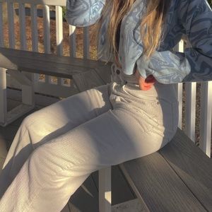 white corduroy baggy skater empyre zumiez pants